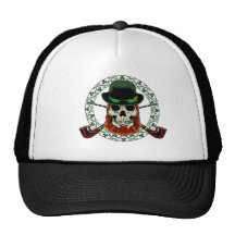 Leprechaun Skull Cap Trucker Hat