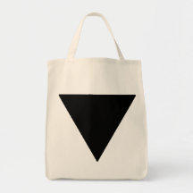 Lesbian Pride Black Triangle Bags
