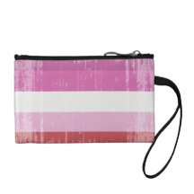 LESBIAN PRIDE DISTRESSED DESIGN COIN PURSES