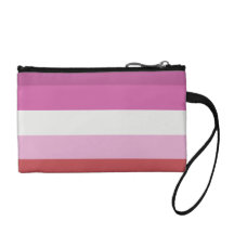 LESBIAN PRIDE STRIPES DESIGN COIN WALLETS