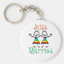 Lesbian Wedding Favours Key Chain