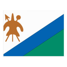 Lesotho Flag Postcards