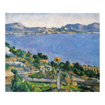 L'Estaque, View of the Bay of Marseilles posters