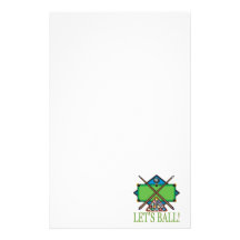 Lets Ball Personalized Stationery