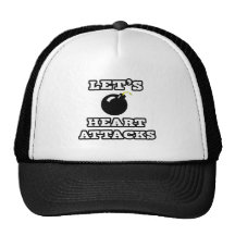 Let's Bomb Heart Attacks Mesh Hats