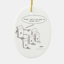 Let's Dig In Ornament (round, oval, square)