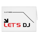 Lets DJ Greeting Card