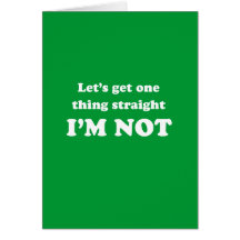 Lets get one thing straight cards
