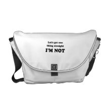 Lets get one thing straight commuter bag