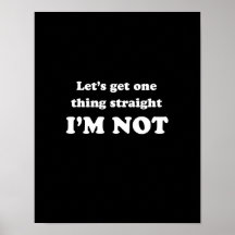 Lets get one thing straight poster