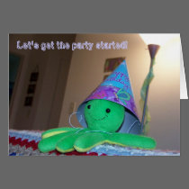 Let's get the party started! card cards