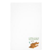 Lets Golf Custom Stationery