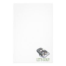 Lets Golf Custom Stationery