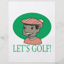 Lets Golf Flyer Design