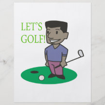 Lets Golf Personalised Flyer