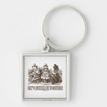 Let's Ruminate Together (Alice Red White Queens) Key Chain