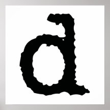 Letter D Print