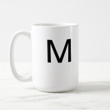 Letter M mug
