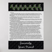 Letter to the Bible Thumpers Print