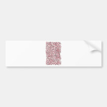 Letter V Pink Bumper Stickers