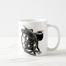 letterpress machine coffee cup coffee mugs