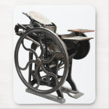 letterpress machine mousepad
