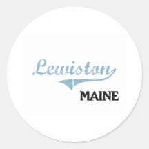 Lewiston Maine City Classic Sticker