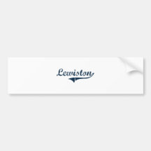Lewiston New York Classic Design Bumper Sticker