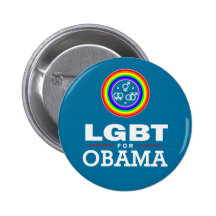 LGBT for OBAMA Pinback Button