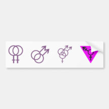 LGBT-Symbols Sticker Bumper Stickers