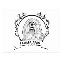 LHASA APSO POSTCARDS