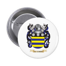 Li-Conti Coat of Arms (Family Crest) Pinback Buttons