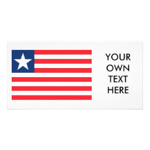 Liberia Flag Photo Greeting Card