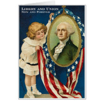 Liberty And Union Greeting Cards