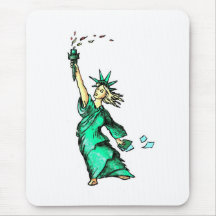 Liberty stressed mouse pad