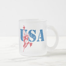 Liberty USA Frosted Mug