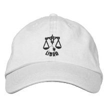 Libra the Scales Astrology Embroidered Cap Baseball Cap