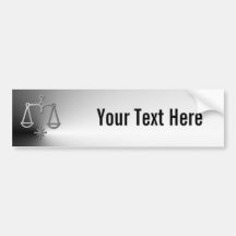Libra Zodiac Star Sign In Light Silver Bumper Stickers