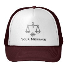 Libra Zodiac Star Sign In Light Silver Hats