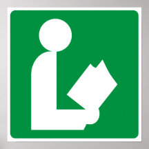 Library Highway Sign Print