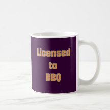 Licenced to BBQ Tee Tassen