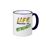 Life Begins At Retirement Mug