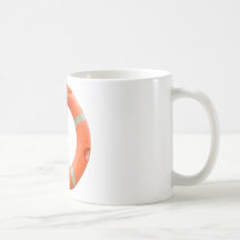 Life Buoy For Safety Sea Isolated Mug