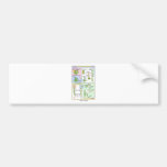 Life Cycle Of A Typical Moss (Bryophyte) Bumper Sticker