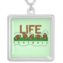 Life Football T-shirts and Gifts Custom Necklace