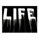 Life Graffiti Drips Postcard