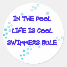 Life is Cool Round Stickers