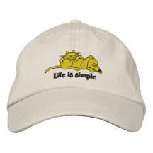 Life Is Simple Emroidered Cap Embroidered Baseball Caps