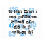 Life & Math Postcard