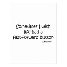 Life With Fast Forward quote Post Card